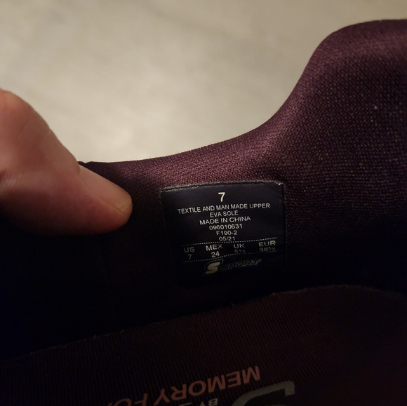 S sport Sketchers memory foam slip on sz7 - Picture 6 of 7